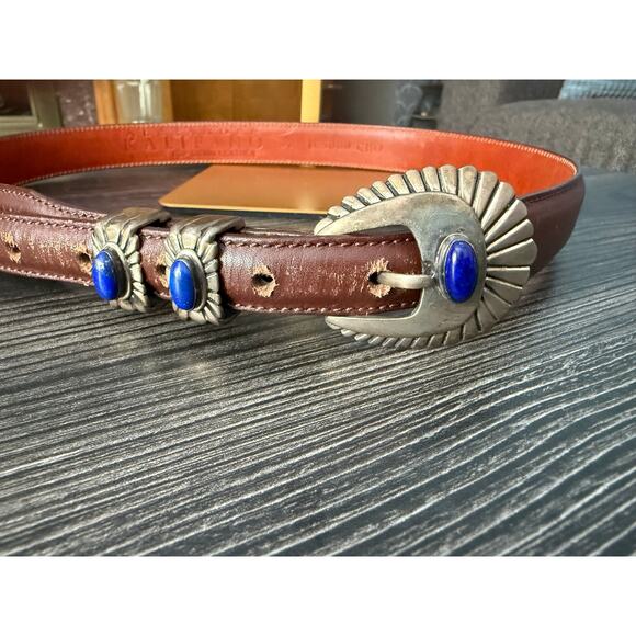 Alexander Kalifano Genuine Top Grain Leather 34’ Brown Belt - Picture 1 of 6